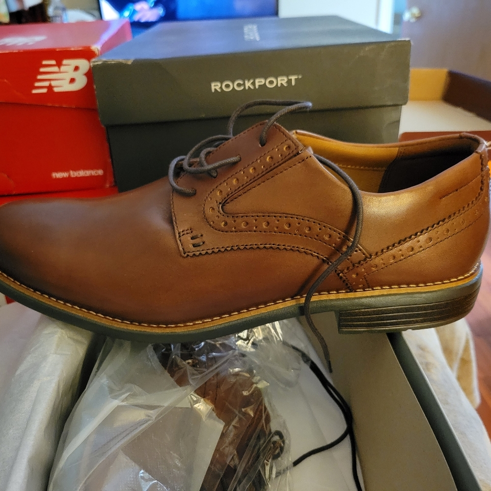 ROCKPORT MEN’S TOTAL MOTION DRESSPORT PLAIN TOE OXFORD